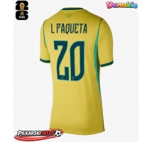 Brazylia Lucas Paqueta #20 Koszulka Podstawowa damskie MŚ 2026 Krótki Rękaw